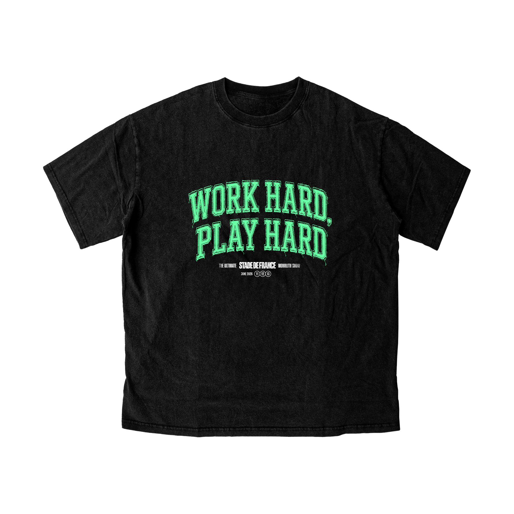 TSHIRT TITRES | WORK HARD, PLAY HARD – DAVID GUETTA