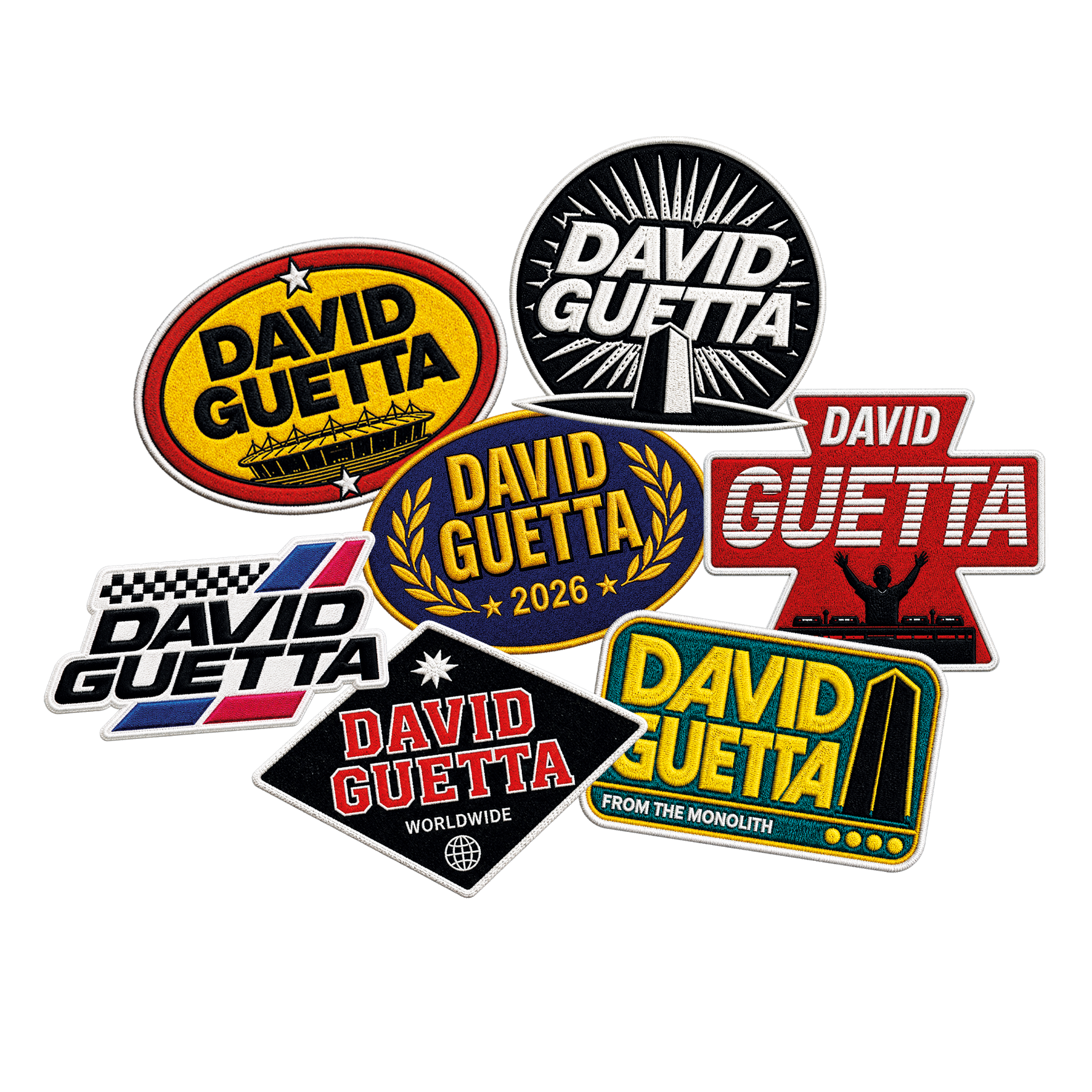 Embroidered badge set – DAVID GUETTA